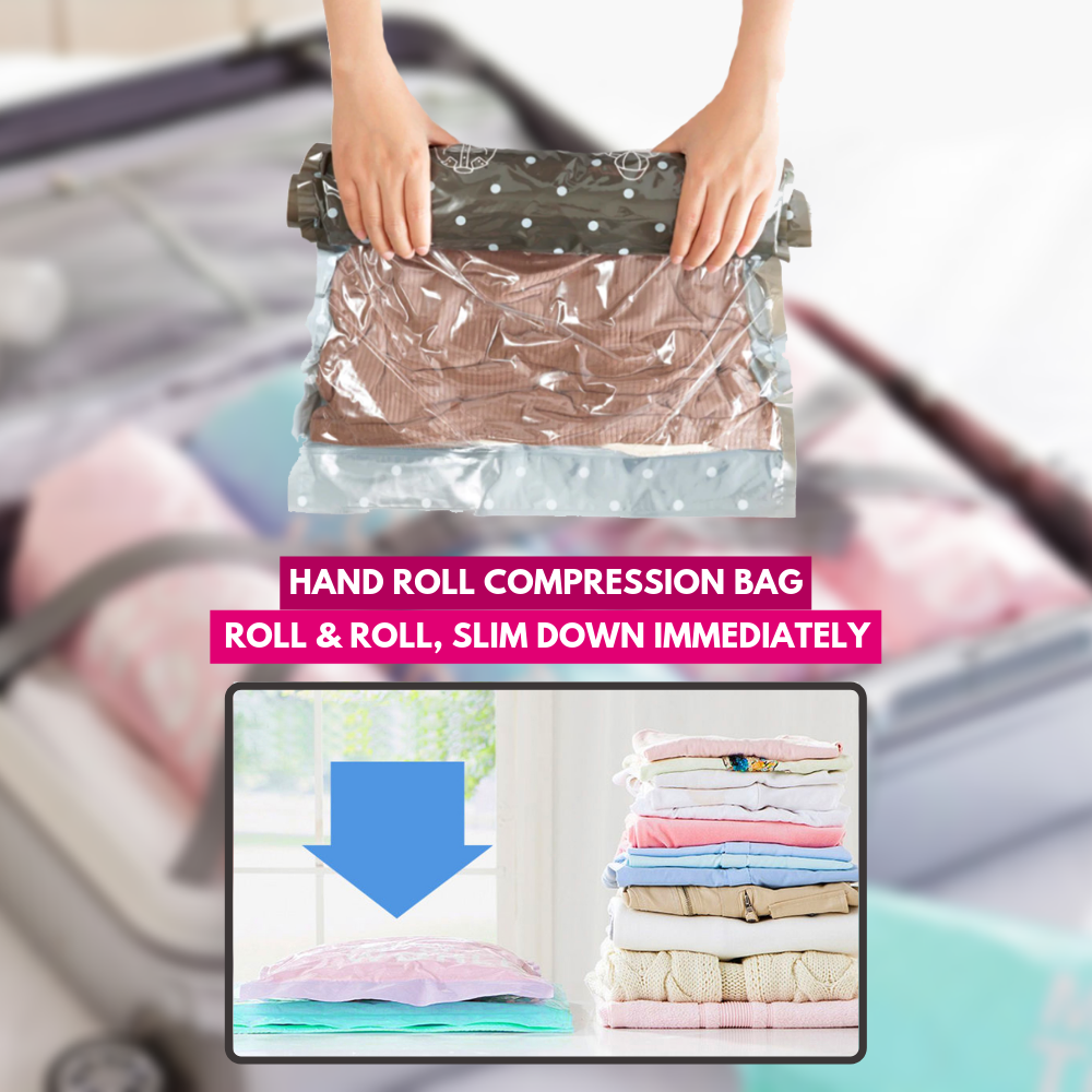 Large-size 40*60cm Hand-rolling Vacuum Compression Bag Compression